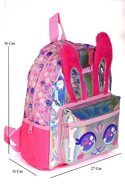MUGGLE 7662 Bunny 2 Compartment Kindergarten Backpack Pink