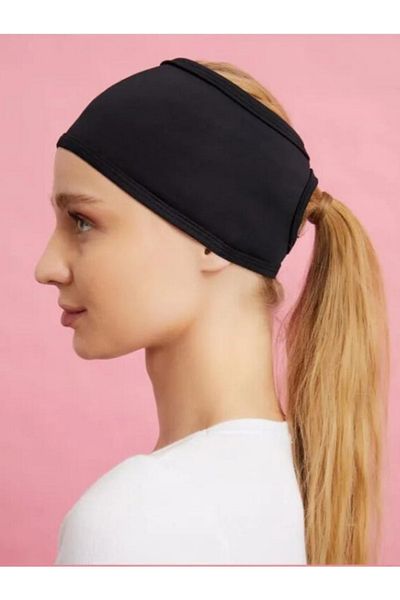 mirach Black Sport Bone Bandana - 2 Pack, 2 τμχ Γυναικείες μπαντάνες μαλλιών, Άνετη και κομψή χρήση