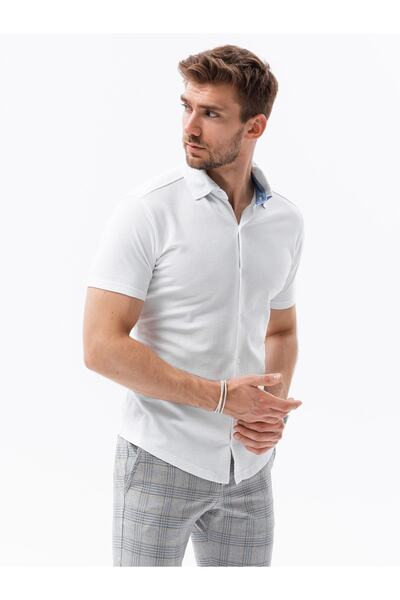 OMBRE Herrenhemd mit kurzen Ärmeln K541