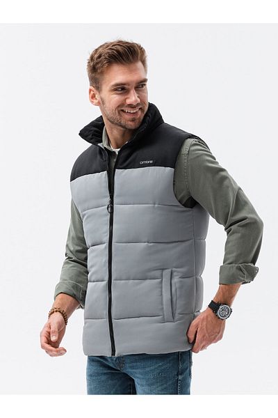 OMBRE Herren Steppweste V36 - rot