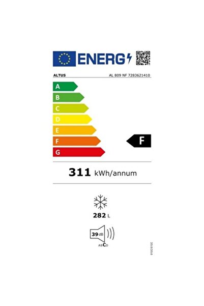 Altus Al 809 Nf 282 Litre 8 Çekmeceli Derin Dondurucu