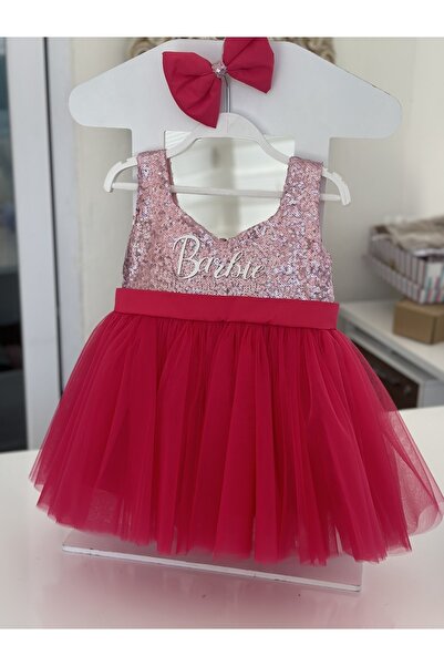 Dizaynbyasena Elbise pembe barbie