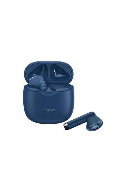 Usams -IA04 IOS/Android Uyumlu BT5.0 TWS Bluetooth Kulaklık-Mavi