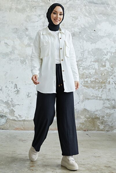 InStyle Marley Bag Pocket Detail Jacket - White