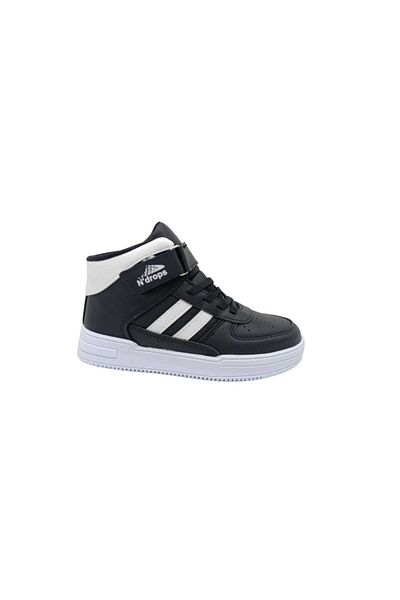 Zerhan Pantofi sport pentru copii Drops negri cu curele la gleznă