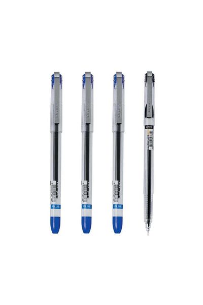 Dong-A My-Gel 0.5mm Needle Tip Pen - 3 Blue, 1 Black