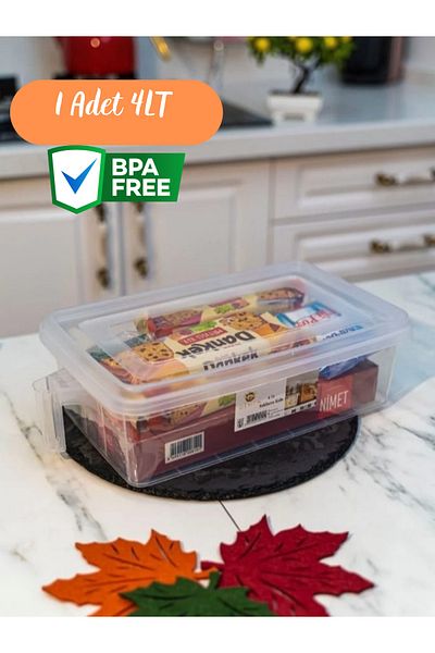 Carpekitchen 4 Liter Capacity Refrigerator Organizer Set with Handle - Food Container Storage Container