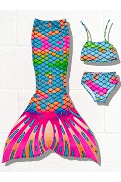 RAPAPA Kız Çocuk Deniz Kızı Mayo Bikini 0405-4