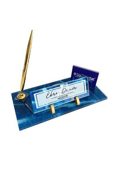 Suba Kristal Kişiye Özel Premium Yüksek Kalite Uv Baskılı Kristal Masa İsimliği