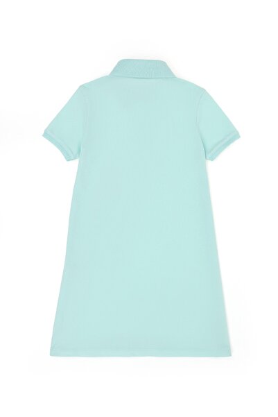 U.S. Polo Assn. U.S. Polo Assn. Nakışlı Yeşil Kız Çocuk Polo T-Shirt PEMBE