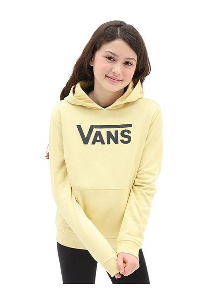 Vans Hooded Collar Yellow Women's Sweatshirt VN0A5ATNY7O1 GR FLYING V HOODIE GIR