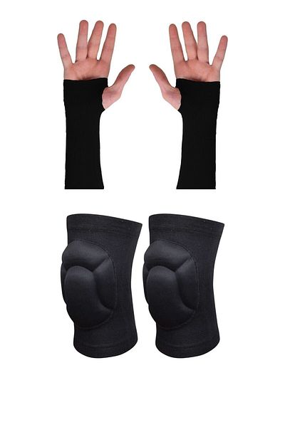 Monark CKSpor 2-Piece Volleyball Set 1 Pair Volleyball Knee Pads and Volleyball Gloves Set