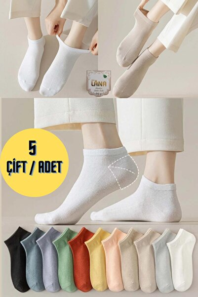 Miss Lana Дамски качествени бамбукови ботуши Чорапи (5 БР. / ЧИФТ) Безшевни парфюмирани къси модели Деликатни чорапи