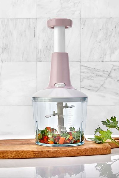 Akkoyunlu home 5 Blade Manual Chopper Hand Rondo Gray Hand Blender Hand Pressed Rondo