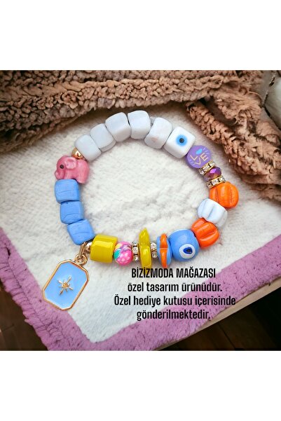 bizizmoda Cam Bodrum Boncuk Charm Murano Nazar Boncuk Bileklik Nazar Boncuklu...