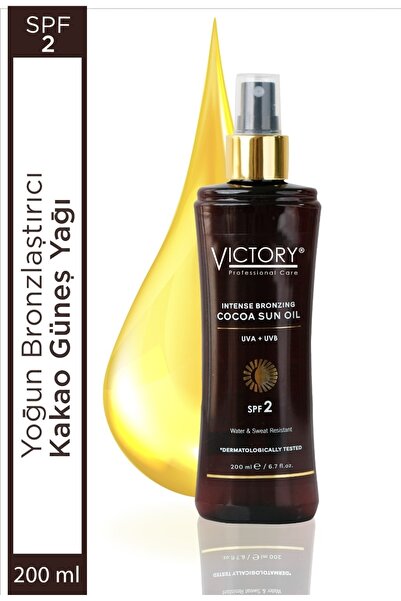 Victory Yoğun Bronzlaştırıcı Güneş Kakao Yağı Spf2 200 ml