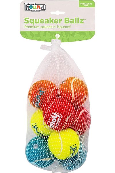PetStages Squeaker Ballz Squeaky Tennis Balls, Small - 68001