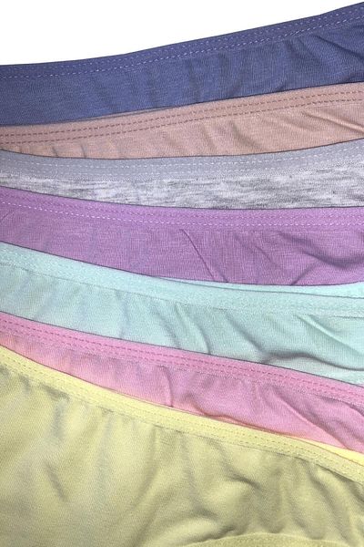 Dominant Pachet de 7 chiloți colorați din bumbac pentru femei - 37000-529
