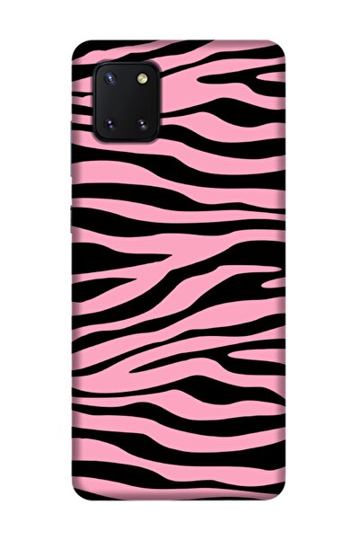 frondcase Samsung Note 10 Lite Zebra Desen Pembe Telefon Kılıfı