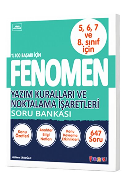 Gama Yayınları FENOMEN YAZIM KURALLARI VE NOKTALAMA İŞARETLERİ SORU BANKASI (...