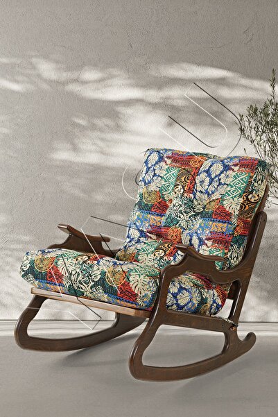 YASÜ SALLANAN SALLANIR KOLTUK RENKLİ AHŞAP BABA EMZİRME KİTAP TV KOLTUĞU SAND...