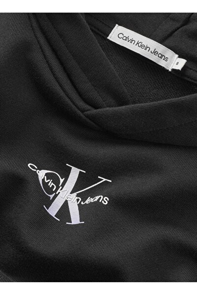 Calvin Klein Düz Kız Çocuk Siyah Sweatshırt IG0IG02029BEH