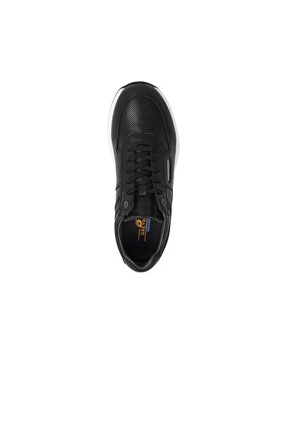 Greyder 14191 Siyah Deri Erkek Sneaker Spor Ayakkabı