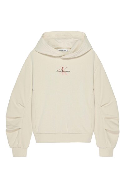 Calvin Klein Düz Kız Çocuk Gri Sweatshırt IG0IG02029PGB