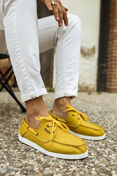 BPM Knack Seasonal Linen Shoes 008 Yellow