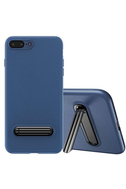 Fibaks Apple iPhone 7 Plus to 8 Plus Case Leather Textured Colorful Original Baseus Cover with Stand