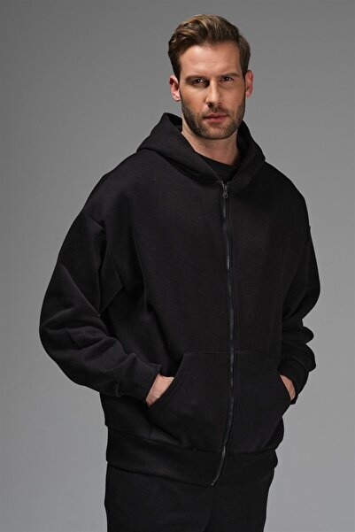 Canella Giyim Siyah Oversize Rahat Şardonlu Ceket