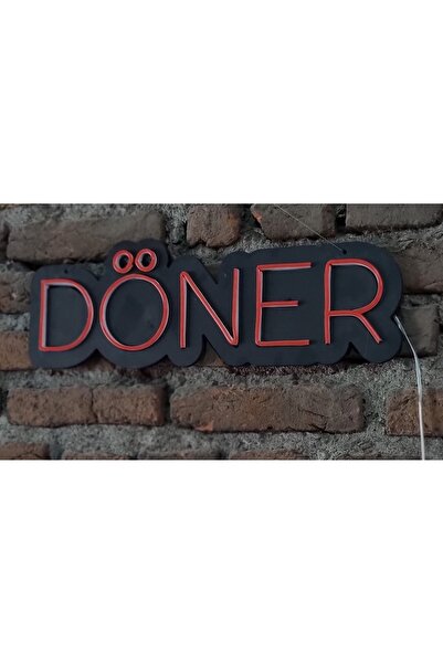 Neon döner neon ledli duvar aydınlatması