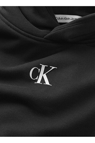 Calvin Klein Düz Kız Çocuk Siyah Sweatshırt IG0IG02139BEH