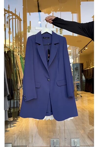 fatma kadın astarsız tesettür büyük beden blazer ceket