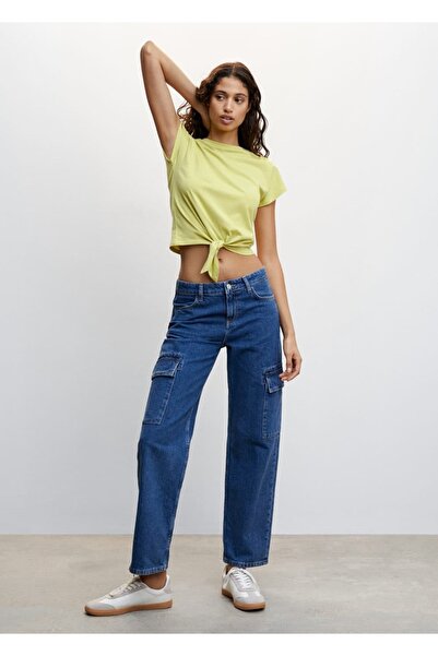 MANGO Woman T-Shirt με κόμπους