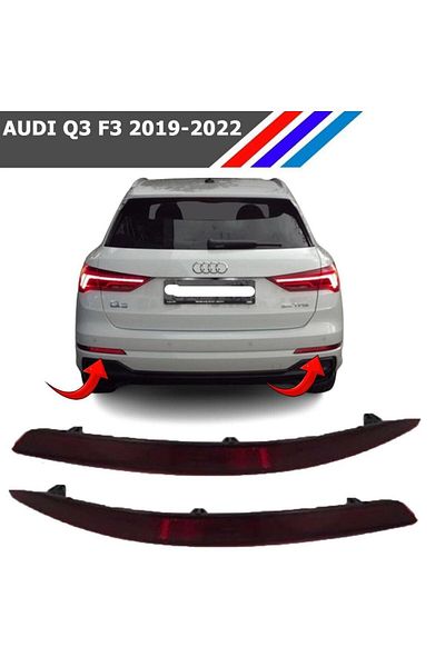 MEPARTS AutoMEPARTS لسيارة Audi Q3 F3 عاكس المصد الخلفي مجموعة اليسار واليمين 2019-2022 83A945106