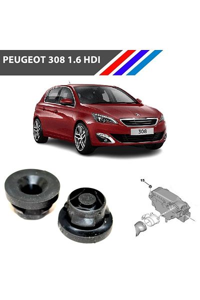 MEPARTS AutoMEPARTS Peugeot 308 1.6 HDI Air Filter Box Rubber 2 Pieces Suit 1422A3