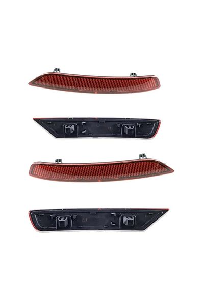 MEPARTS AutoMEPARTS لسيارة VW Polo GT عاكس المصد الخلفي الأيمن والأيسر 2010 - 2017 6R0945106د