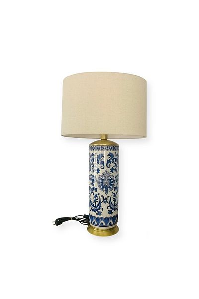 Mondschein Planck Bleu Blanc Lampshade ( 27 X 51 X 88 Cm )