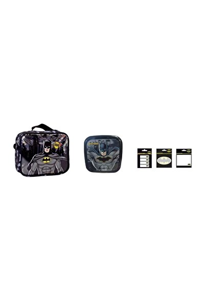 WİGGLE Batman Lunch Box and Lunch Box (3 Adhesive Paper Gifts)