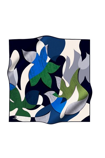 Vissona Μεταξωτό κασκόλ Twill