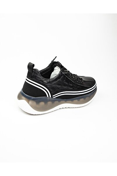 Guja 515 - 5 Siyah Deri Erkek Sneaker