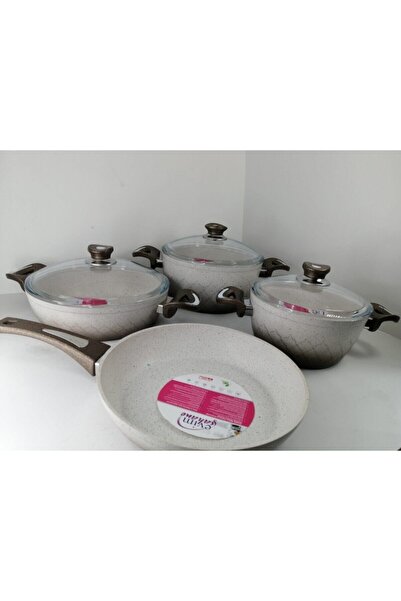 Evim Şahane Tencere Seti Granit 7 Parça