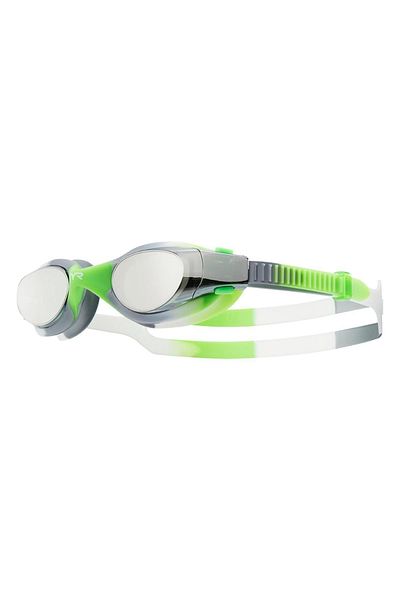 TYR Sport TYR Vesi Tie-Dye Silver/Green Mirrored Children's Swimming Glasses, Children's Training Glasses