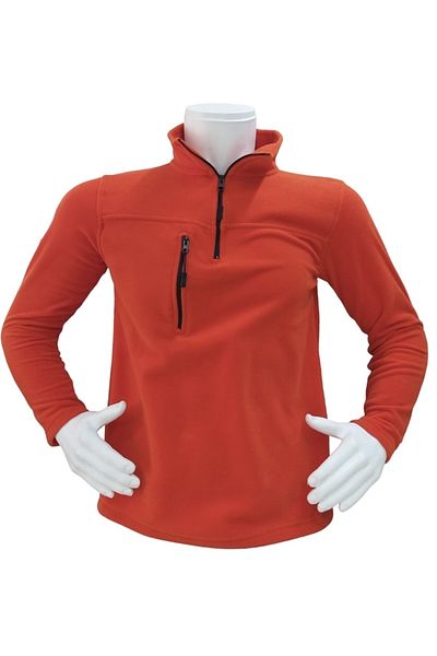 parypary Ανδρικό φούτερ Fleece - Μισό φερμουάρ, Τσέπη, 280γρ