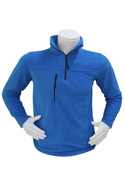 parypary Ανδρικό φούτερ Fleece - Μισό φερμουάρ, Τσέπη, 280γρ