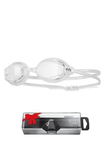 TYR Sport TYR BlackOps 140° Transparent White Swimming Goggles, Training Glasses