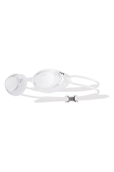 TYR Sport TYR BlackHawk White Transparent Swimming Goggles, Training Glasses