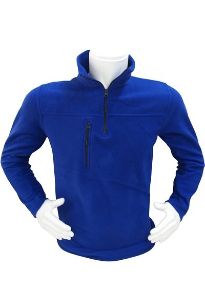 parypary Ανδρικό φούτερ Fleece - Μισό φερμουάρ, Τσέπη, 280γρ