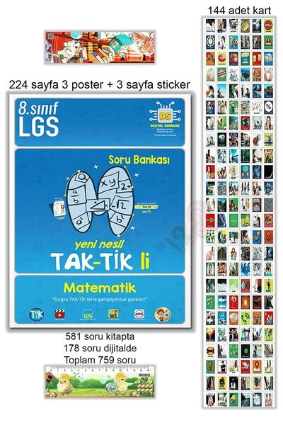 Tonguç Yayınları 8. Sınıf Matematik Taktikli Soru Bankası 1. ve 2. Dönemi Kap...